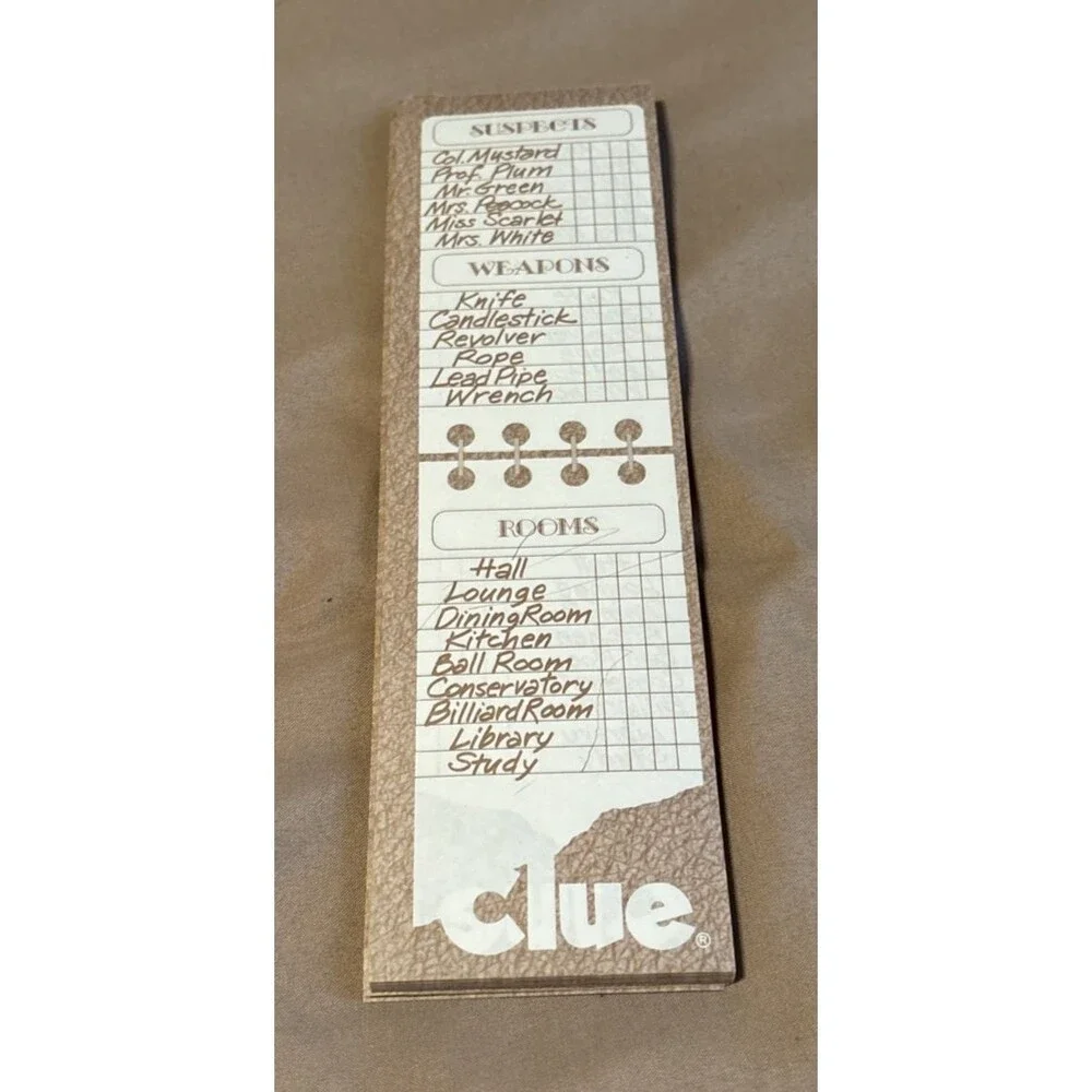Vtg 1972 Clue  Parker Brothers Detective Board Game Murder Mystery Foul Play 45